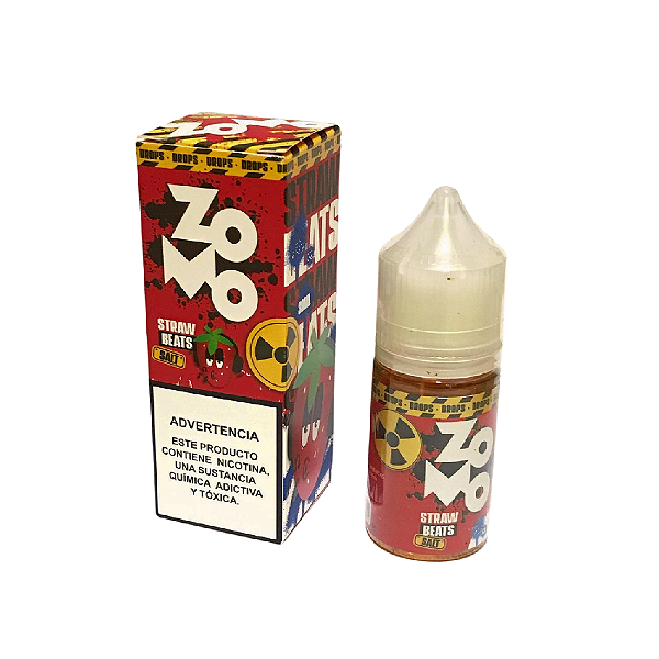 Líquido Juice Nicsalt Zomo Pod - Drops Straw Beats 50mg - 30ml