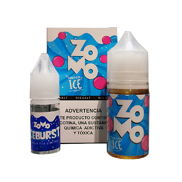 Líquido Juice Nicsalt Zomo Pod Iceburst - Bubble Gum 35mg - 30ml