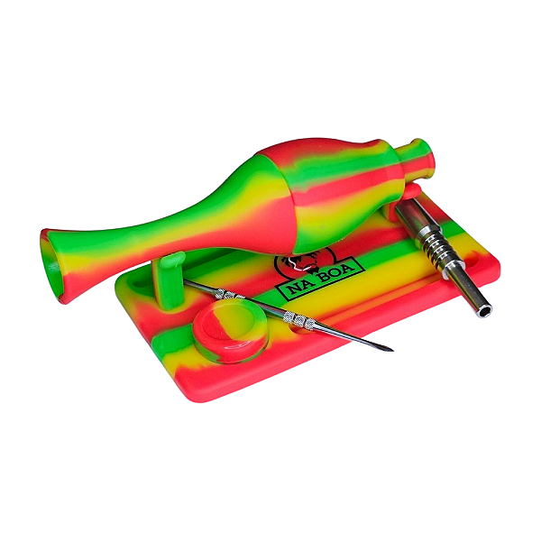 Kit Na Boa Nectar De Silicone Com Nail De Titânio + Slick + Pinça + Bandeja De Silicone