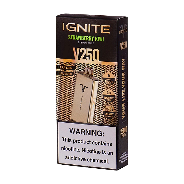Pod Descartável Ignite V250 Gold - Strawberry Kiwi