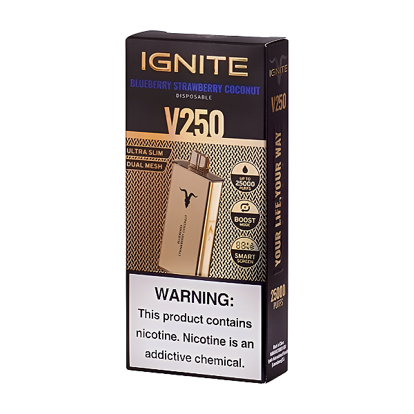 Pod Descartável Ignite V250 Gold - Blueberry Strawberry Coconut