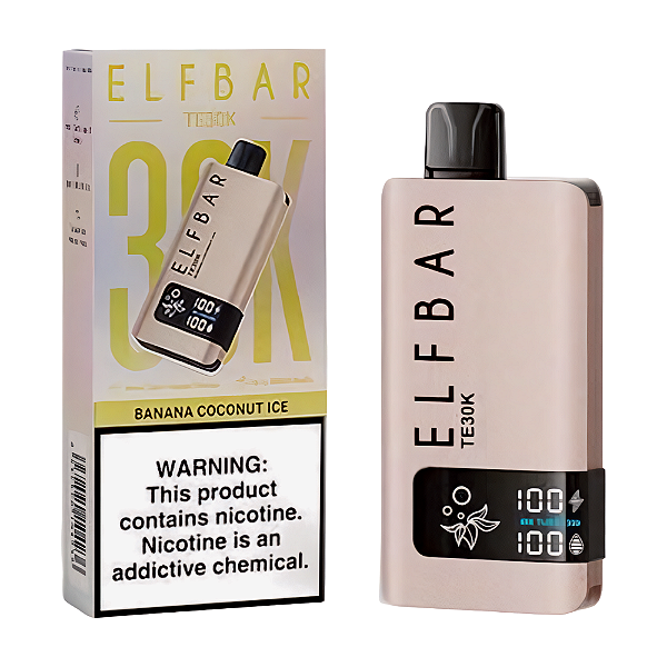 Pod Descartável Elfbar TE30K - Banana Coconut Ice