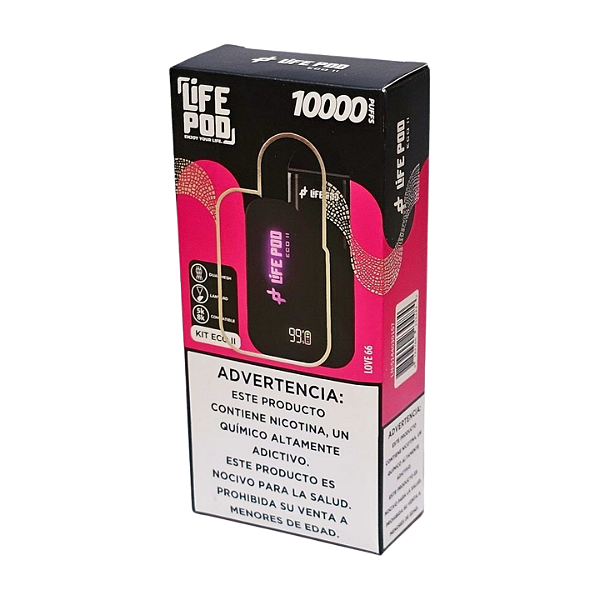 Pod Descartável Life Pod Eco 2 - 10000 Puffs - Love 66