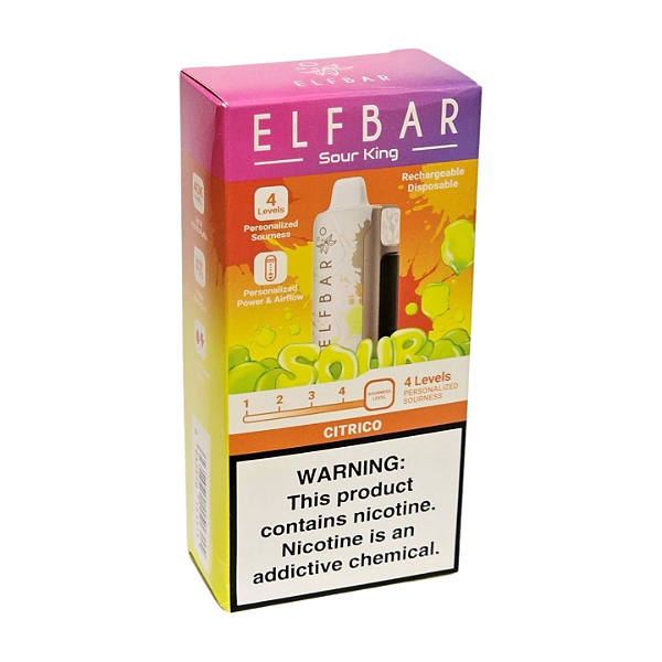 Pod Descartável Elfbar Sour King 40k Puffs - Citrico