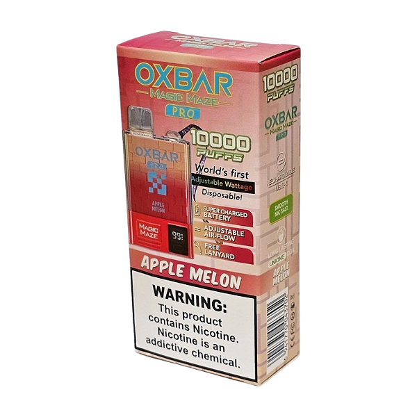 Pod Descartável Oxbar Magic Maze 10000 Puffs - Apple Melon
