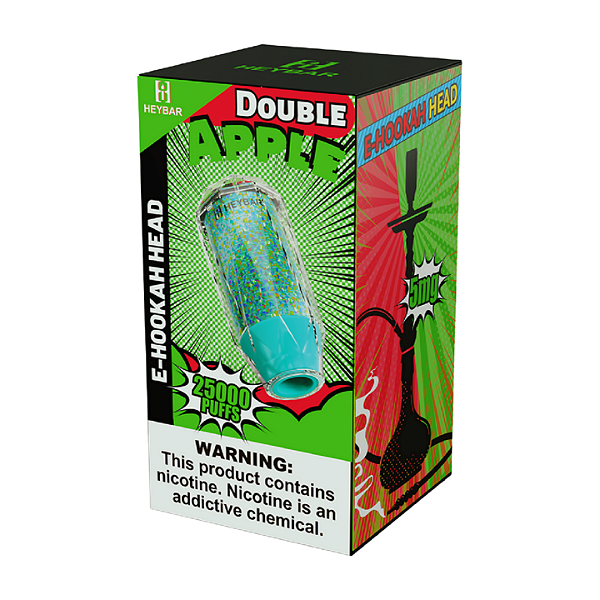 Pod Descartável Heybar E-Hookah Head 25000 Puffs - Double Apple
