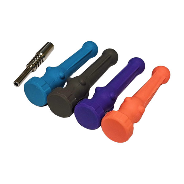 Nectar Coletor De Silicone Medio Com Nail De Titânio