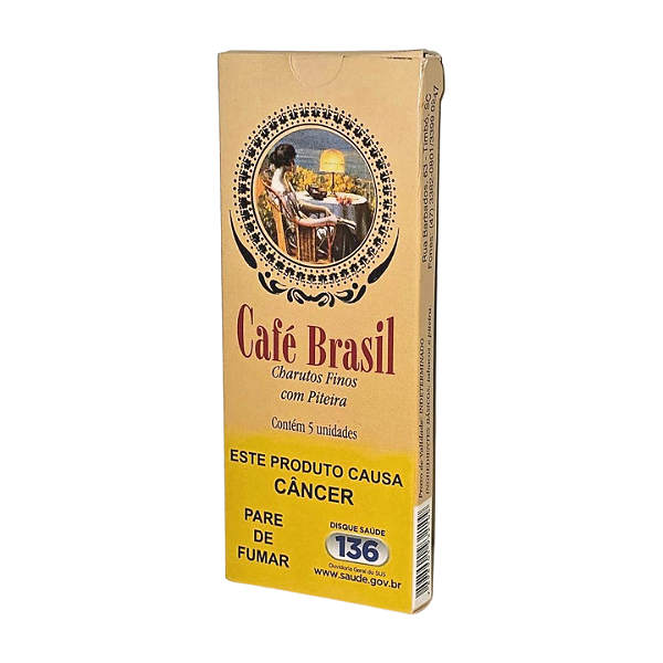 Charuto Cigarrilha Café Brasil Com Piteira