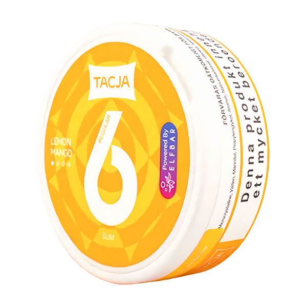 Bolsas de Nicotina Tacja Elfbar 6mg – Lemon Mango