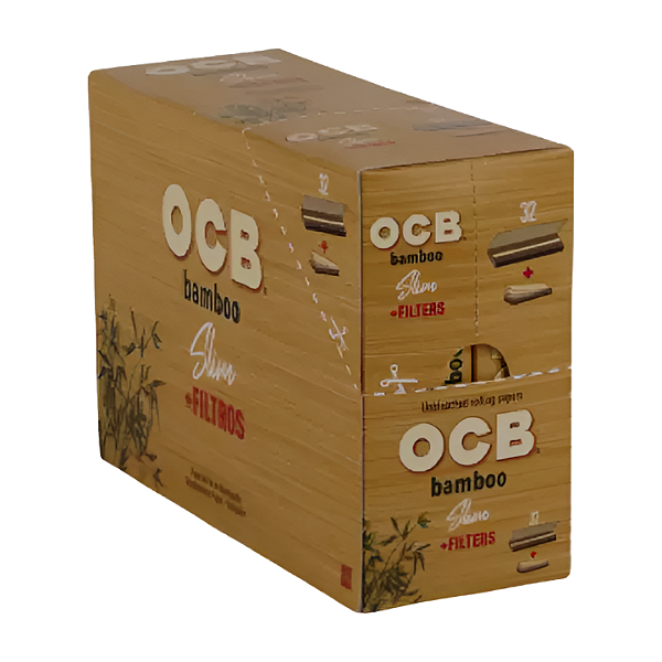 Caixa De Seda OCB Bamboo King Size - Com Piteiras