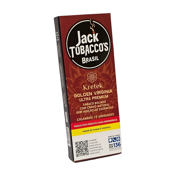 Tabaco Bolado Jack Tobacco's Brasil - Kretek c/12