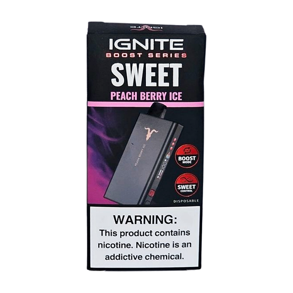 Pod Descartável Ignite Sweet Boost Berries - Peach Berry Ice