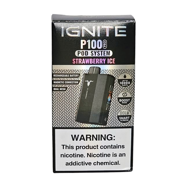 Pod Descartável Ignite P100 Pro - Strawberry Ice
