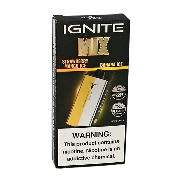 Pod Descartável Ignite Mix - Strawberry Mango Ice + Banana Ice
