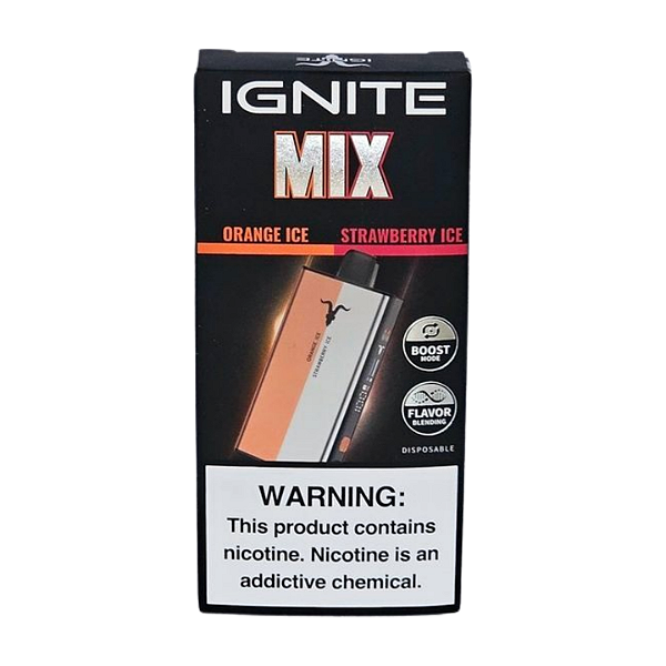 Pod Descartável Ignite Mix - Orange Ice + Strawberry Ice