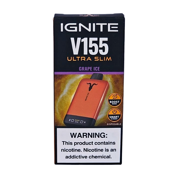 Pod Descartável Ignite V155 Ultra Slim - Grape Ice