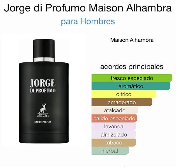 Perfume Árabe Jorge Di Profumo Masculino 100ml