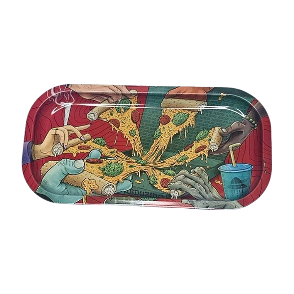 Bandeja Metal Pequena Retangular Hora da Pizza