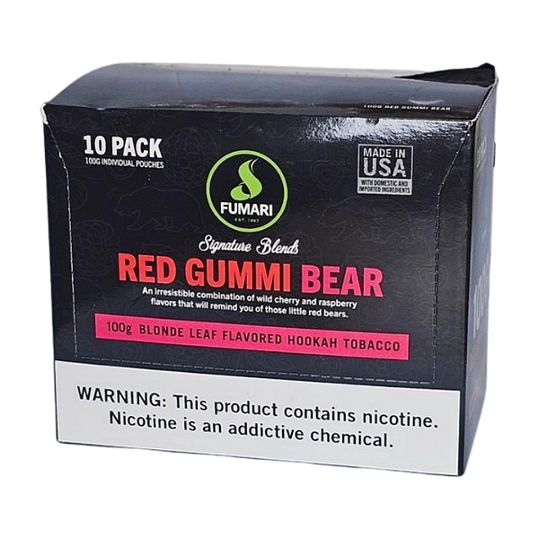 Caixa Essência Premium Fumari 100g - RGB Red Gummi Bear