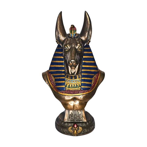 Busto Deus Egipcio Anubis - Peça Decorativa