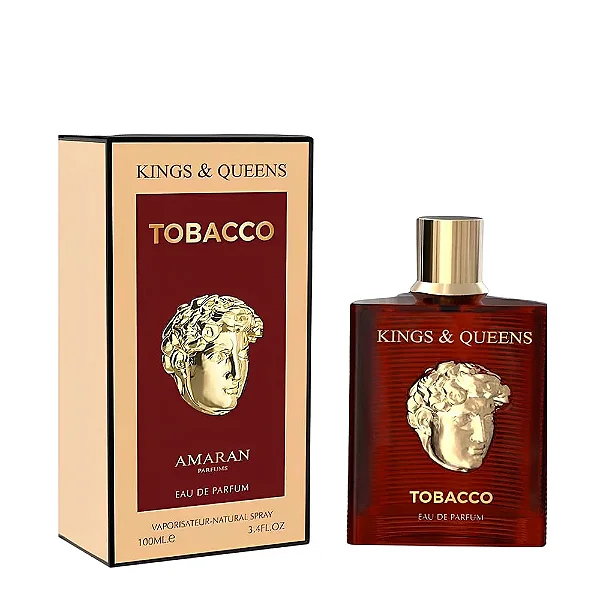 Perfume Árabe Original Amaran Kings & Queens - Tobacco 100ml Masculino