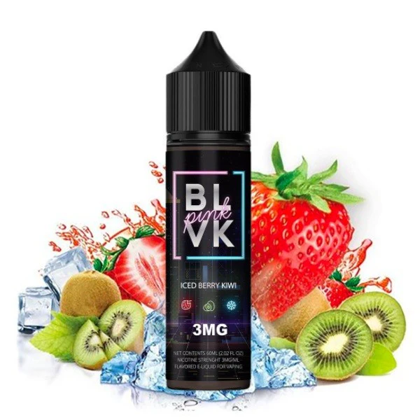Líquido Juice BLVK Pink 60ml 3mg - Strawberry Kiwi Ice