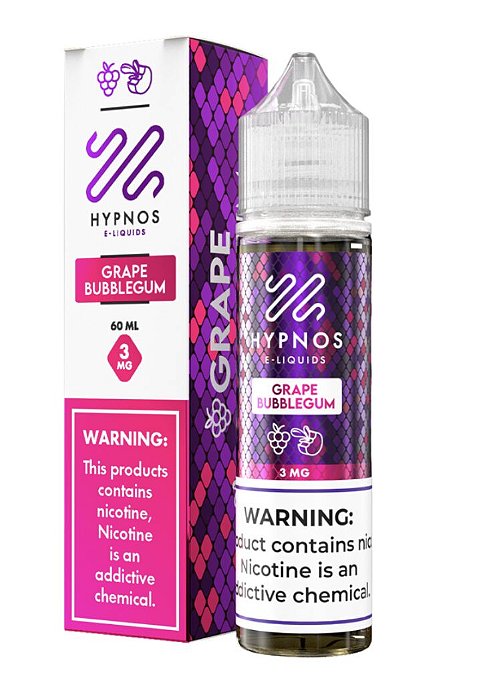 Líquido Juice Hypnos - Grape Bubblegum 3mg - 60ml