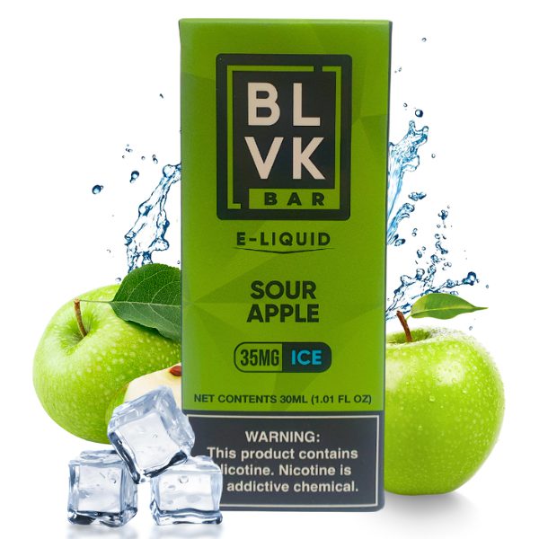 Líquido Juice Nicsalt BLVK Pod Bar - Sour Apple 50mg - 30ml