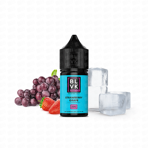 Líquido Juice Nicsalt BLVK Pod Fruit Ice - Strawberry Grape 50mg - 30ml