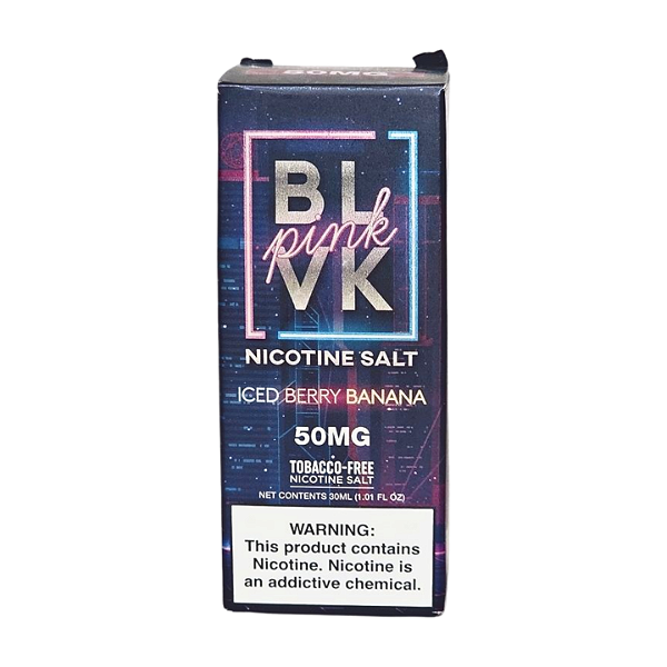 Líquido Juice Nicsalt BLVK Pod Pink - Iced Berry Banana 50mg - 30ml