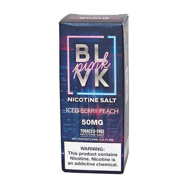 Líquido Juice Nicsalt BLVK Pod Pink - Iced Berry Peach 50mg - 30ml