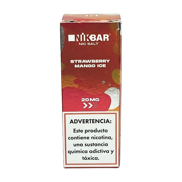 Líquido Juice Nicsalt Nikbar - Strawberry Mango Ice 35mg - 30ml