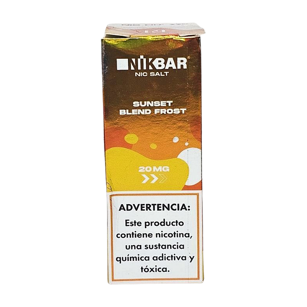 Líquido Juice Nicsalt Nikbar - Sunset Blend Frost 35mg - 30ml