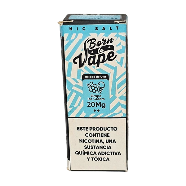 Líquido Juice Nicsalt Born To Vape - Grape Ice Cream 35mg - 30ml