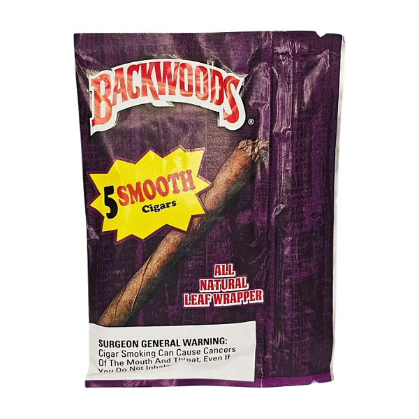Charutinho Backwoods All Natural Leaf Wrapper - Smooth 5x