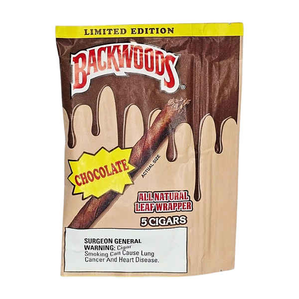 Charutinho Backwoods All Natural Leaf Wrapper - Chocolate 5x