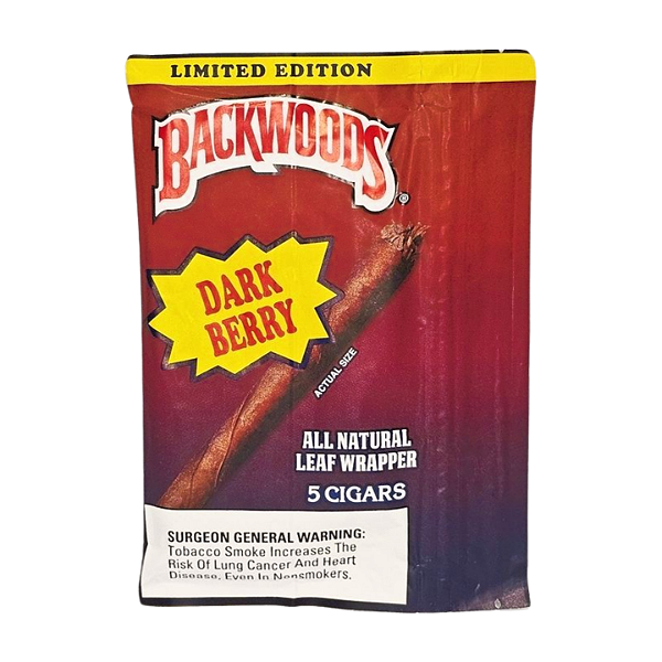 Charutinho Backwoods All Natural Leaf Wrapper - Dark Berry 5x