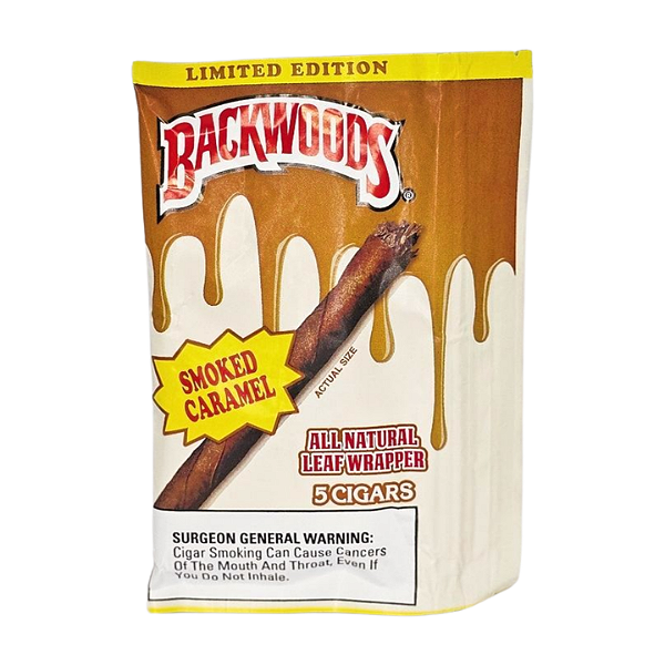 Charutinho Backwoods All Natural Leaf Wrapper - Smoked Caramel 5x