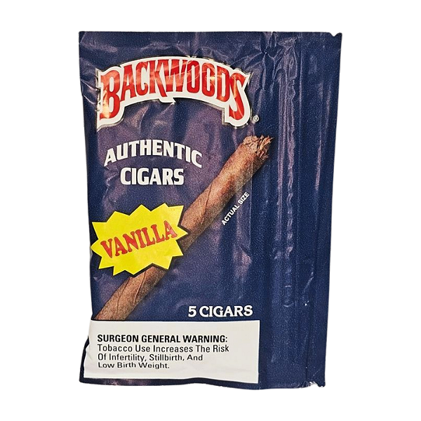 Charutinho Backwoods All Natural Leaf Wrapper - Vanilla 5x