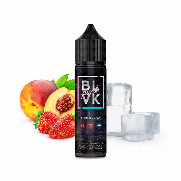 Líquido Juice BLVK Pink 60ml 3mg - Strawberry Peach Ice