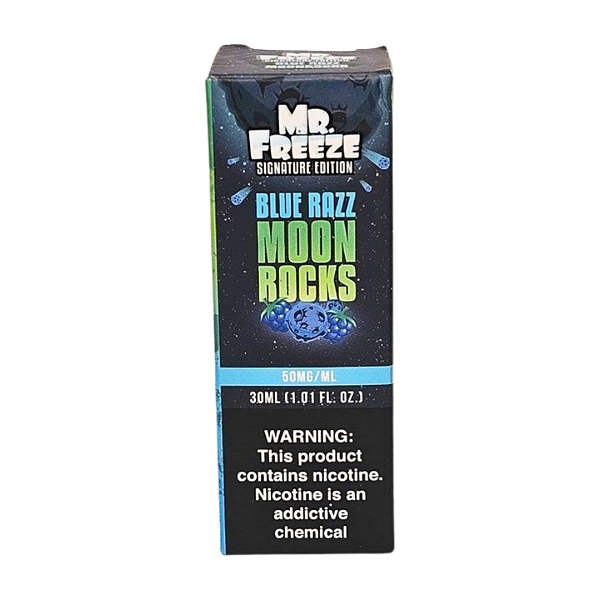 Líquido Nicsalt Mr. Freeze Menthol - Blue Razz Moon Rocks 50mg - 30ml