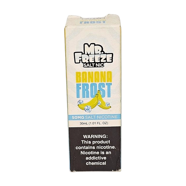 Líquido Nicsalt Mr. Freeze Menthol - Banana Frost 50mg - 30ml