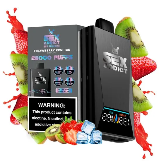 Pod Descartável Sex Addict S280 - Strawberry Kiwi Ice