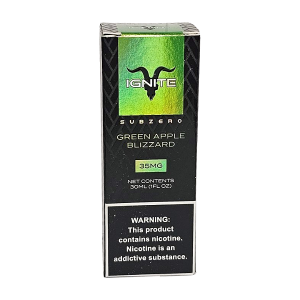 Líquido Juice Nicsalt Ignite Subzero - Green Apple Blizzard 35mg - 30ml