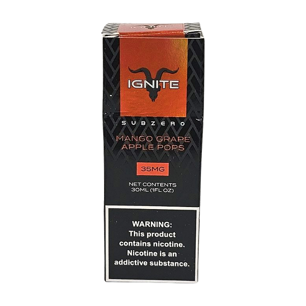 Líquido Juice Nicsalt Ignite Subzero - Mango Grape Apple Pops 35mg - 30ml