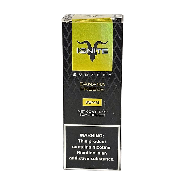 Líquido Juice Nicsalt Ignite Subzero - Banana Freeze 35mg - 30ml