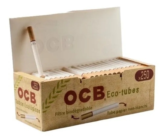 Tubo Para Encher Ocb Filtro Eco Biodegradável - 250 unidades