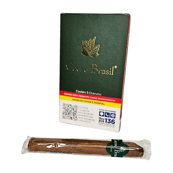Charuto Cacau Brasil Verde - Caixa 5un