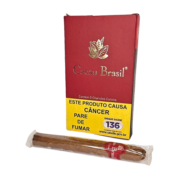 Charuto Cacau Brasil Vermelho - Caixa 5un