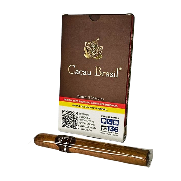 Charuto Cacau Brasil Marrom - Caixa 5un
